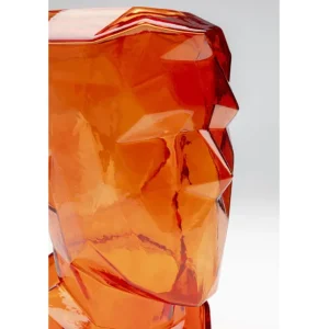 Outlet KARE Design Vase Prisma Face Orange 30cm