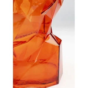 Outlet KARE Design Vase Prisma Face Orange 30cm