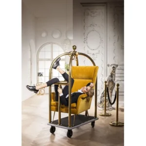 Online KARE Design VIP Baggage Trolley Vegas Gold