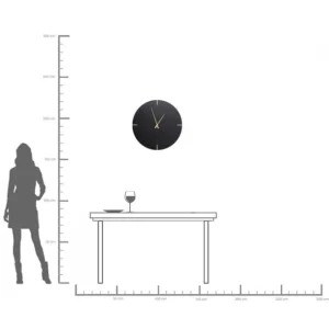 Best KARE Design Wall Clock Andrea Black Ø60cm