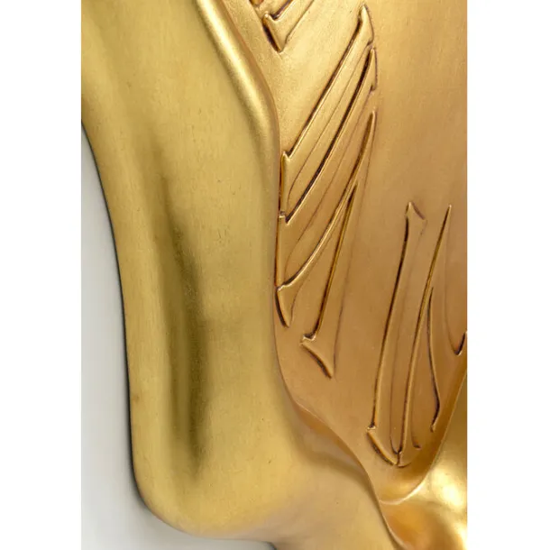 wall_clock_big_drop_gold__6.webp Online KARE Design Wall Clock Big Drop Gold 92x127cm