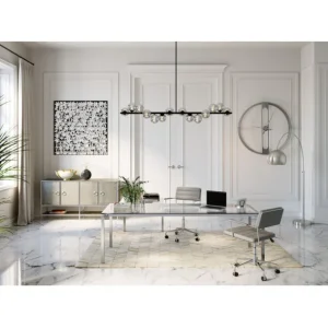 Outlet KARE Design Wall Clock Clip Silver Ø60cm