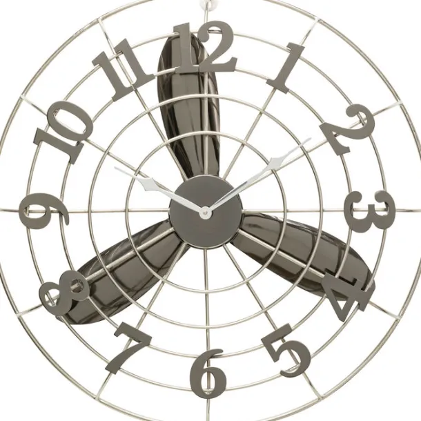 wall_clock_fan_blade_cm_0.webp Sale KARE Design Wall Clock Fan Blade Ø61cm