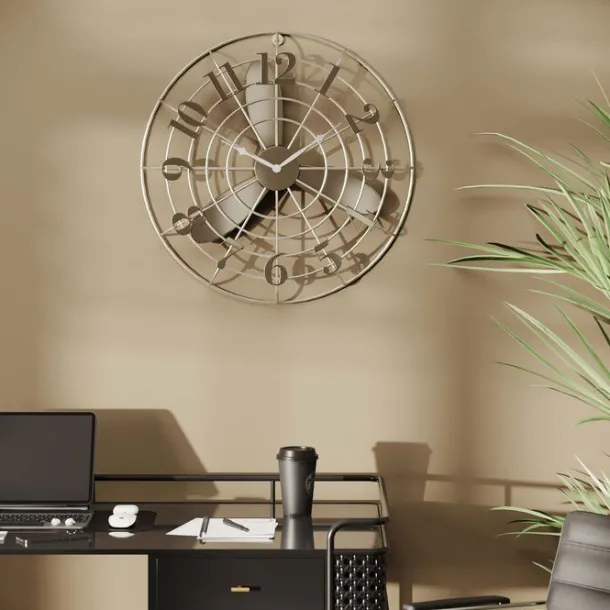 wall_clock_fan_blade_cm_1.webp Sale KARE Design Wall Clock Fan Blade Ø61cm