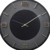 Online KARE Design Wall Clock Leonardo Black/Gold Ø49cm