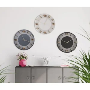 Online KARE Design Wall Clock Leonardo Black/Gold Ø49cm