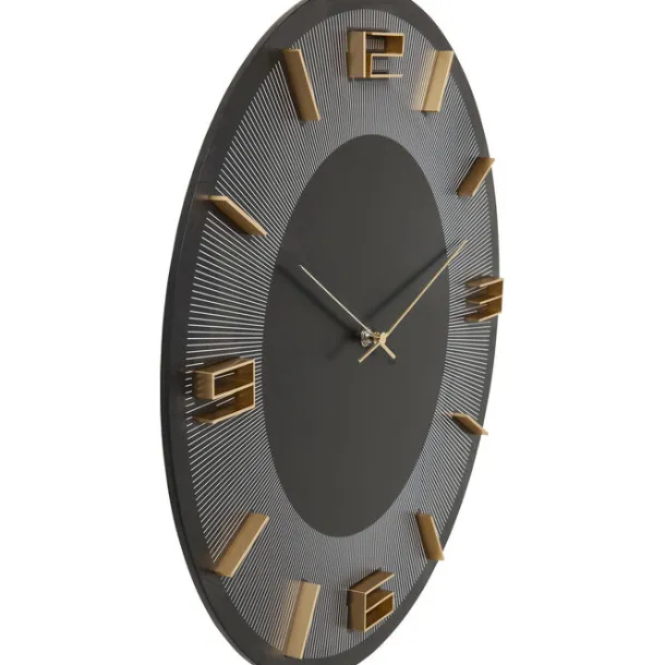 wall_clock_leonardo_black_3.webp Online KARE Design Wall Clock Leonardo Black/Gold Ø49cm