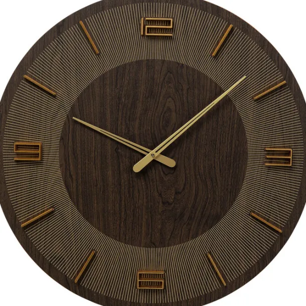 wall_clock_levi_brown_cm_0.webp Clearance KARE Design Wall Clock Levi Brown Ø60cm