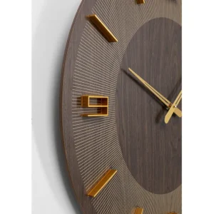 Clearance KARE Design Wall Clock Levi Brown Ø60cm