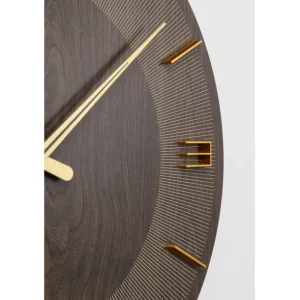 Clearance KARE Design Wall Clock Levi Brown Ø60cm