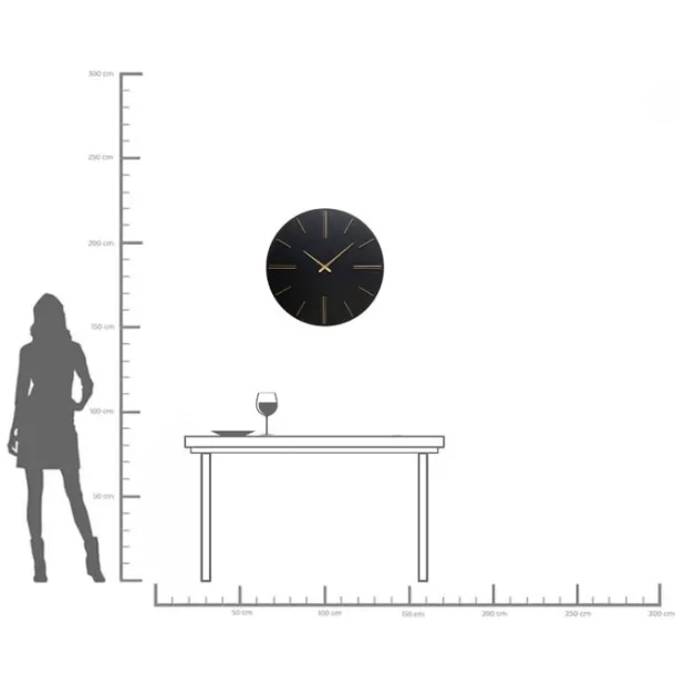wall_clock_luca_black_cm_2.webp Sale KARE Design Wall Clock Luca Black Ø70cm