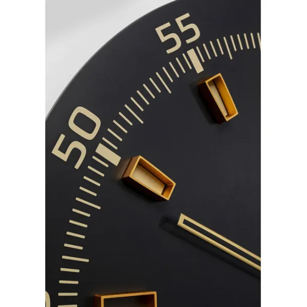 wall_clock_milk_bar_black_3.webp Outlet KARE Design Wall Clock Milk Bar Black Ø60cm
