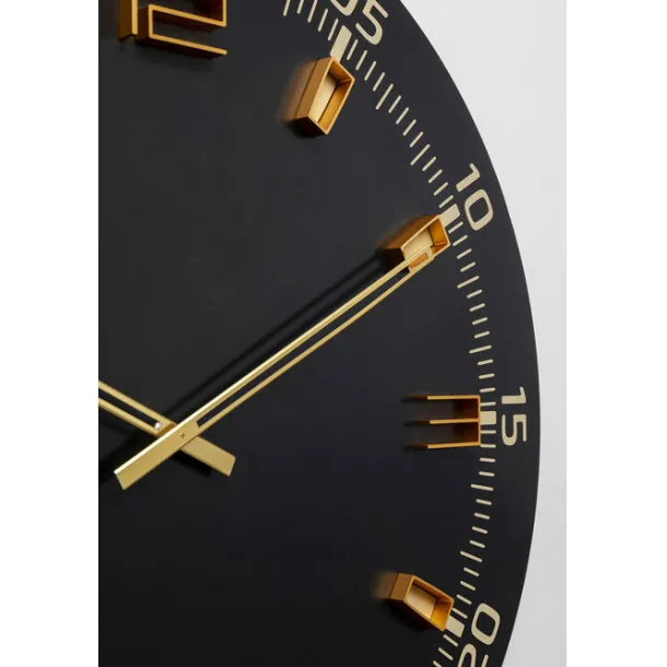 wall_clock_milk_bar_black_4.webp Outlet KARE Design Wall Clock Milk Bar Black Ø60cm