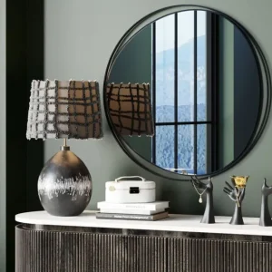 Online KARE Design Wall Mirror Bonita Black Ø80cm