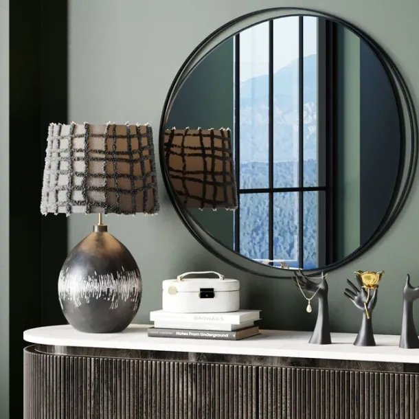 wall_mirror_bonita_black__2.webp Online KARE Design Wall Mirror Bonita Black Ø80cm