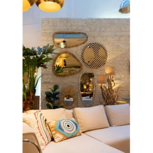 Clearance KARE Design Wall Mirror Bora Bora 43x93cm
