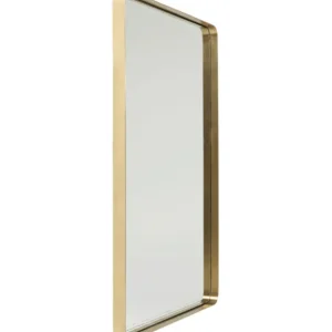 Best KARE Design Wall Mirror Curve Brass 80x120cm