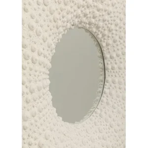 Outlet KARE Design Wall Mirror Sea Jewellery Weiß Ø110cm