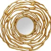 Best KARE Design Wall Mirror Twiggy Gold Ø121cm
