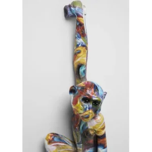 Clearance KARE Design Wall Object Hanging Ape Colorful 17x67cm