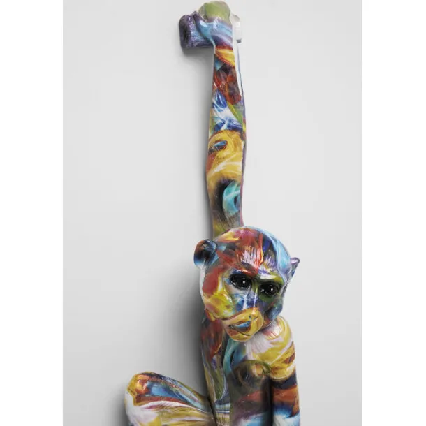 wall_object_hanging_ape_c_3.webp Clearance KARE Design Wall Object Hanging Ape Colorful 17x67cm