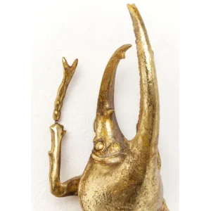 Hot KARE Design Wall Object Herkules Beetle Gold