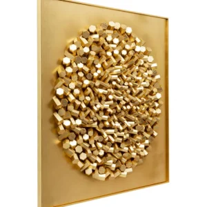 New KARE Design Wall Object Mikado Gold 120x120cm