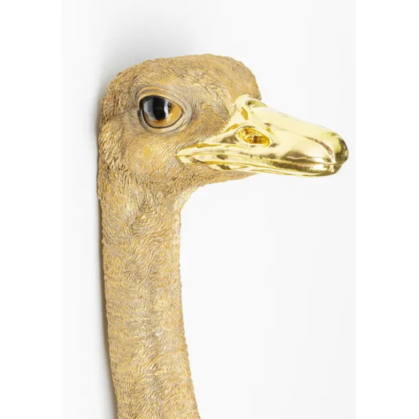 wall_object_ostrich_gold__6.webp Fashion KARE Design Wall Object Ostrich Gold 19x72cm