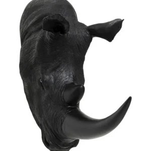 Clearance KARE Design Wall Object Rhino Head Antique Black 22x43cm