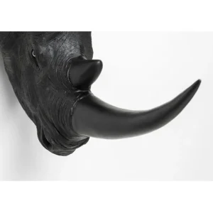 Clearance KARE Design Wall Object Rhino Head Antique Black 22x43cm