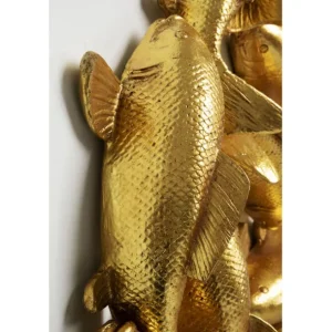 Best KARE Design Wall Object School of Koi Gold Ø102cm