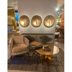 Clearance KARE Design Wall Object Umano Brass Ø59cm