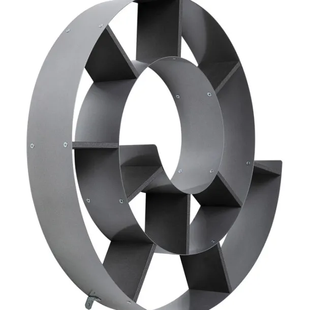wall_shelf_snail_silvergr_2.webp Outlet KARE Design Wall Shelf Snail silver-grey