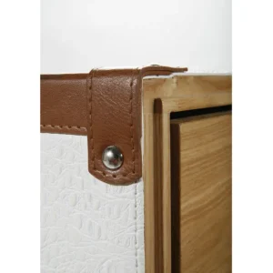 New KARE Design Wardrobe Trunk Croco White Cosmopolitan