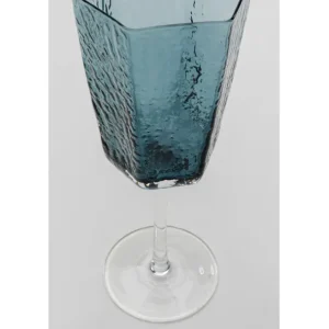 Outlet KARE Design White Wine Glass Cascata Blue