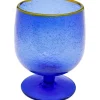 Fashion KARE Design Wine Glass Bubbles Blue