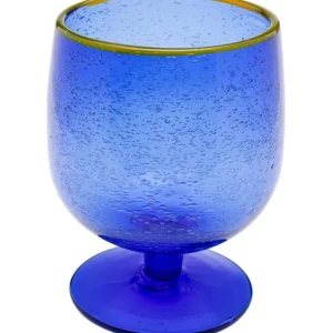 Fashion KARE Design Wine Glass Bubbles Blue
