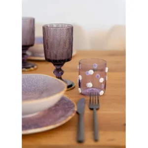 Best KARE Design Wine Glass Fogli Purple
