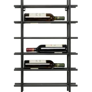 Fashion KARE Design Wine Shelf Cape Town Black 45x68cm