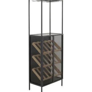 Discount KARE Design Wine Shelf Porto Bar Black 60x170cm